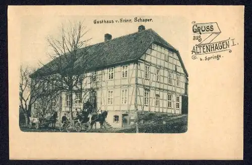 AK Altenhagen b. Springe, Gasthaus v. Heinr. Schaper