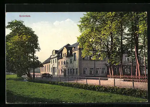 AK Waldenburg-Grünfeld i. Sa., Gasthaus Grünfeld
