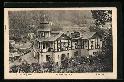 AK Schwarzburg, Schlossberg-Hotel von der Westseite