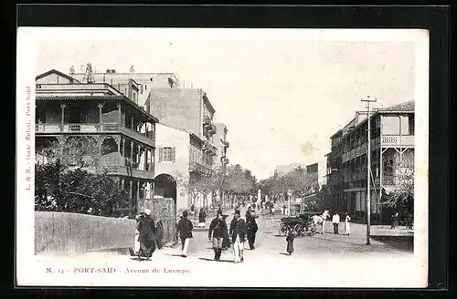 AK Port Said, Avenue de Lesseps