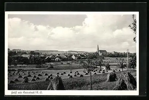 AK Hainstadt /N.-B., Gesamtansicht mit Kirche