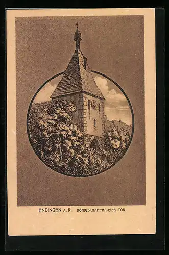 AK Endingen a. K., Blick auf das Königschaffhauser Tor