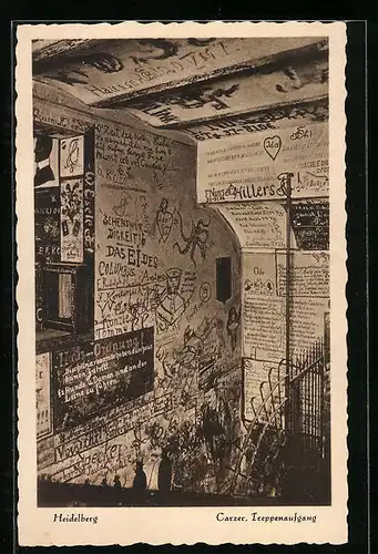 AK Heidelberg, Carzer, Treppenaufgang