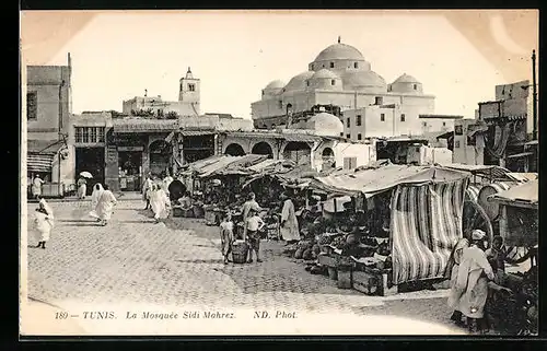 AK Tunis, La Mosquée Sidi Mahrez
