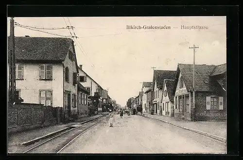 AK Illkirch-Grafenstaden, Partie in der Hauptstrasse