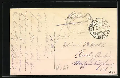 AK Winzenheim, Partie in der Hauptstrasse