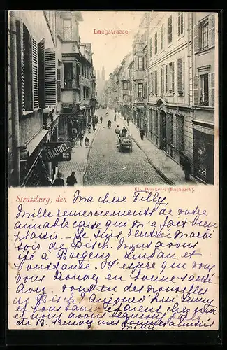 AK Strassburg, Partie in der Langstrasse