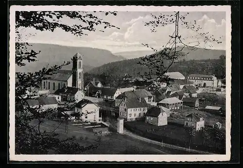 AK Wangenburg, Ortsansicht aus der Vogelschau