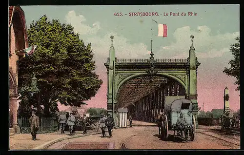 AK Strasbourg, Le Pont du Rhin