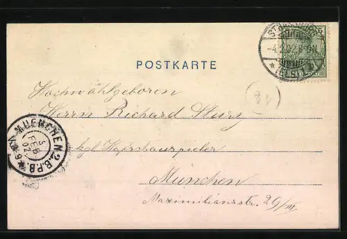 AK Strassburg, Partie am Broglieplatz