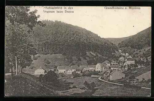 AK Grandfontaine, Schlachtfeld in den Vogesen, Minières