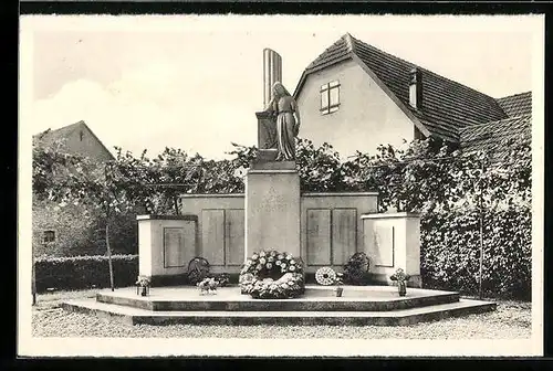 AK Plobsheim, Monument aux Morts de la Grande Guerre 1914 /18 - 1939 /40