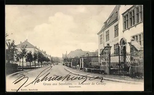 AK Sennheim, Partie an der Rislerstrasse