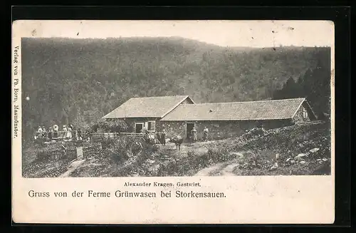 AK Storkensauen, Ferme Grünwasen, Gaststätte