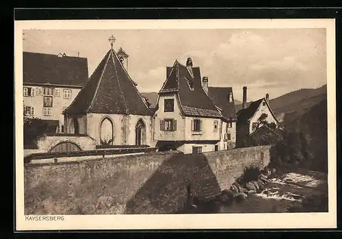 AK Kaysersberg, Ortspartie mit Häusern