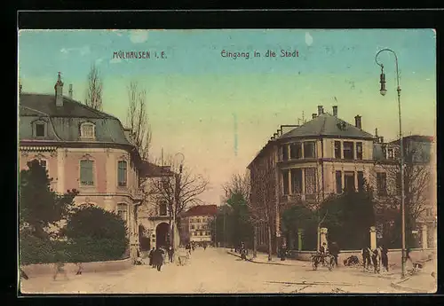 AK Mülhausen, Eingang in die Stadt