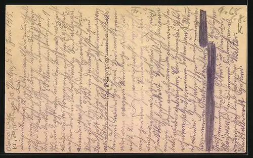 AK Schnierlach, Ortsansicht mit Kirche