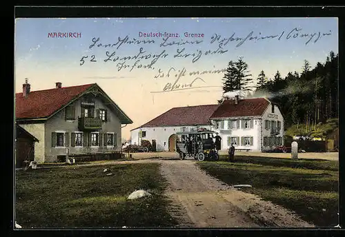 AK Markirch, Deutsch-franz. Grenze