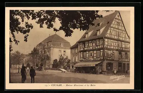 AK Colmar, Maison Alsacienne et les Bains
