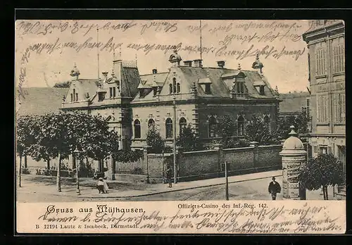 AK Mülhausen, Offiziers-Casino des Inf.-Reg. 142