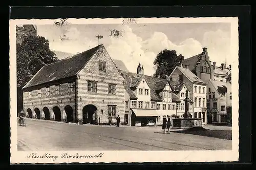 AK Flensburg /Nordmark, Nordermarkt