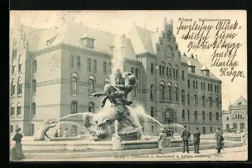 AK Hamburg-Altona, Der Stuhlmannbrunnen