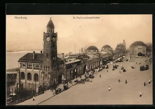 AK Hamburg-St. Pauli, St. Pauli-Landungsbrücken