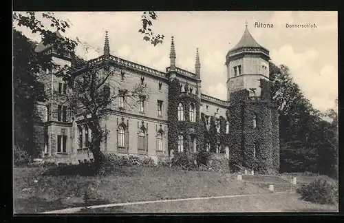 AK Hamburg-Altona, Donnerschloss mit Freitreppe