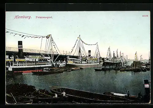 AK Hamburg, Partie am Petersenquai