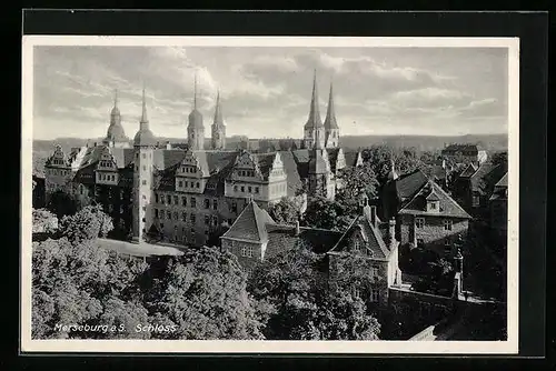 AK Merseburg a. S., Ansicht vom Schloss