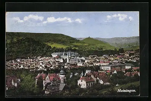 AK Meiningen, Gesamtansicht mit Fernblick