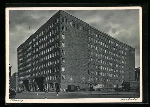 AK Hamburg-Kontorhausviertel, Partie am Sprinkenhof