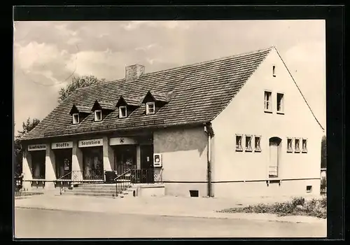 AK Schleife, Totalansicht Konsum-Landwarenhaus