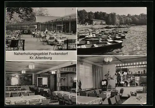 AK Fockendorf /Kr. Altenburg, Ansichten der Stauseegaststätte