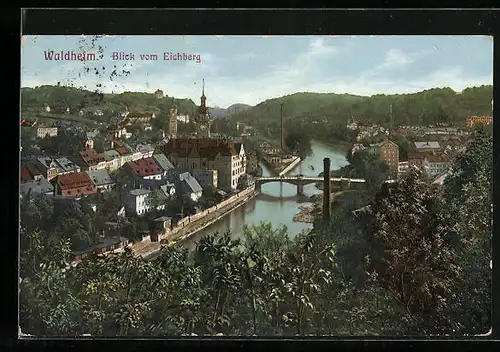 AK Waldheim, Blick vom Eichberg