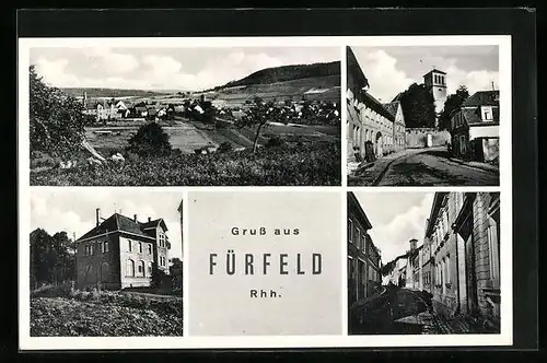 AK Fürfeld /Rhh., Gesamtansicht, Strassenpartie