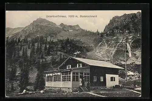 AK Schliersee, Gasthaus Unterkunftshaus Bodenschneid