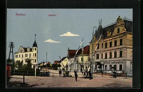 AK Beckum, Partie am Nordtor, Schlagbäume