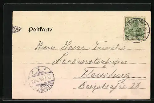 AK Tönning, Marktplatz mit Kirche