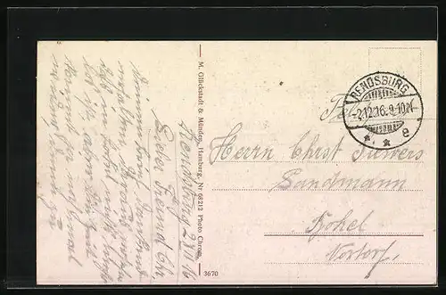 AK Rendsburg, Ansicht Jungfernstieg