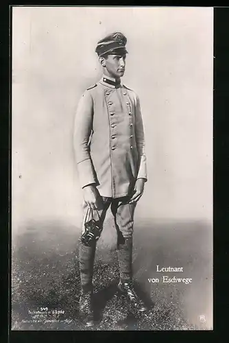 Foto-AK Sanke Nr. 549: Leutnant von Eschwege, Kampfflieger