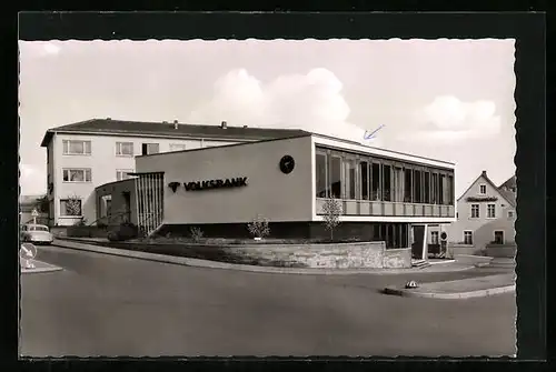 AK Heidelberg-Kirchheim, Blick auf Haus der Volksbank