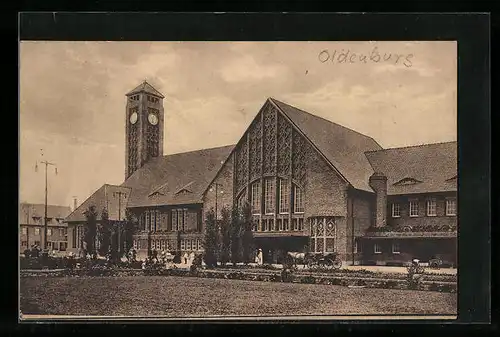 AK Oldenburg, Blick auf den Hauptbahnhof
