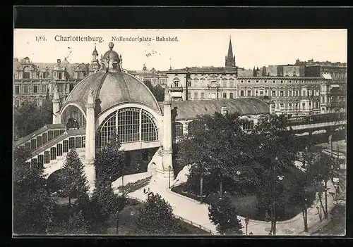 AK Berlin-Schöneberg, Partie am Nollendorfplatz-Bahnhof