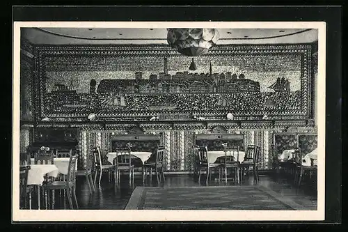 AK Büsum, Nordseebad, Kurhotel Schloss am Meer, Neuer Muschelsaal Helgoland, Innenansicht