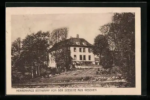 AK Bothkamp, Herrenhaus von der Seeseite aus gesehen