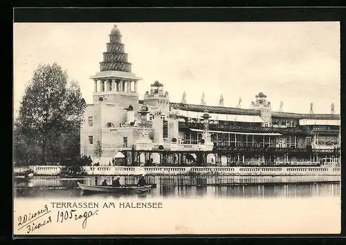 AK Berlin-Halensee, Restaurant Terrassen am Halensee