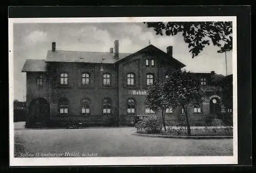 AK Soltau /Lüneburger Heide, Ansicht vom Bahnhof