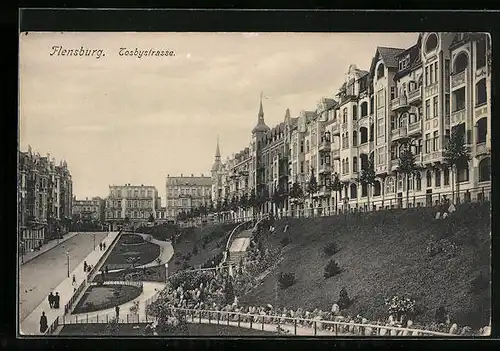 AK Flensburg, Treppe in der Tosbystrasse