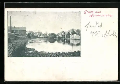 AK Hademarschen, Partie am Weiher